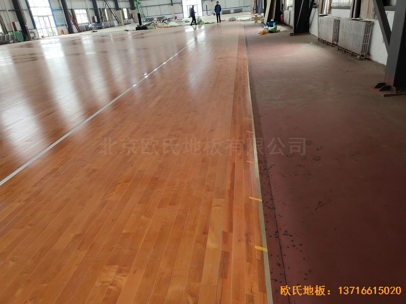 山东临沂市监狱体育地板施工案例