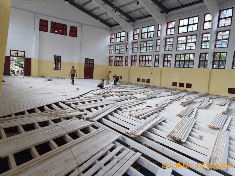 福建中国女排中国队训练基地排球场馆运动地板安装案例