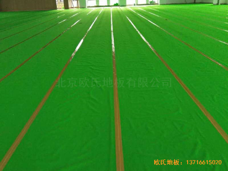 北京师范大学篮球馆体育木地板铺装案例2