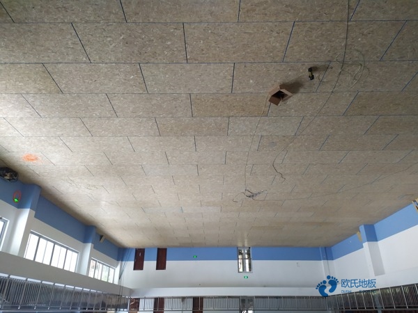 学校篮球体育地板施工步骤1