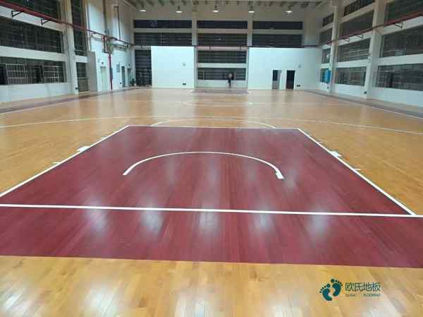 校园运动体育地板施工流程1