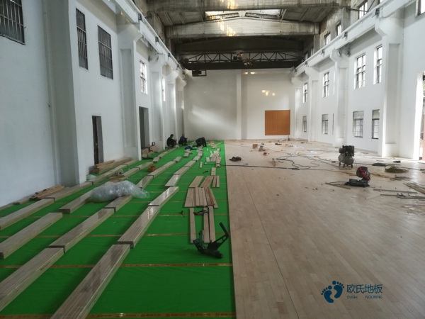运动馆木地板施工价格3